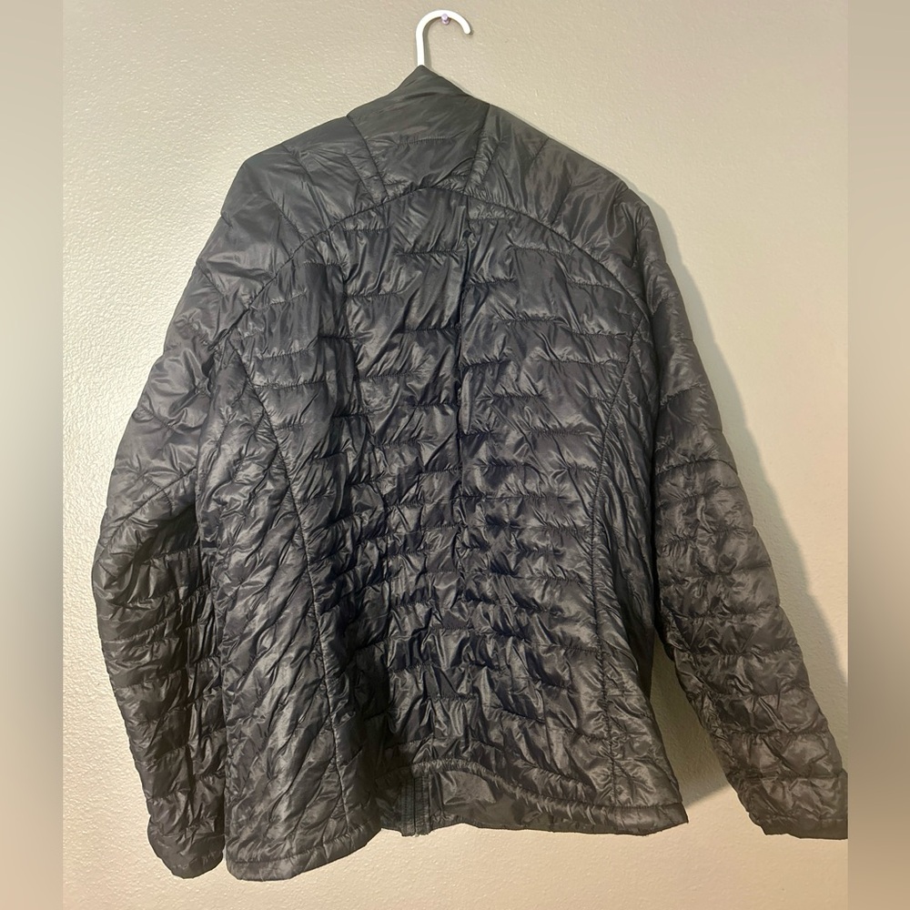 Patagonia Black Puffer Jacket XXL Regular Full Zip Mid-Length Lightweight Woman - Picture 2 of 4